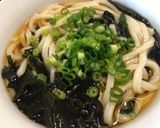 レンジ約5分de温たぬきわかめうどん♪作り方5写真