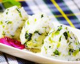 カルシウム鉄分強化！ちりめん青菜おにぎり作り方3写真