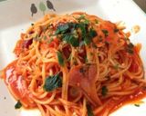 手軽に本格派♪ トマトジュースのパスタ作り方5写真