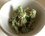 菜の花のゴマみそマヨネーズ和え作り方4写真