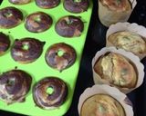 HMでチョコ×バナナマーブル焼きドーナツ作り方6写真