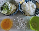 香ばしネギとしらすのチャーハン作り方1写真