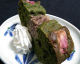 卵・油なし♪春の桜抹茶小豆パウンド♪作り方9写真