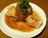 鮭のガーリックバター焼き♪おろし添え❤作り方7写真