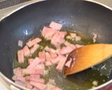 春キャベツとベーコンのアンチョビパスタ作り方4写真