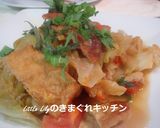 油揚げとキャベツのさっと煮作り方5写真