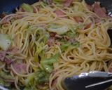 春キャベツとベーコンのアンチョビパスタ作り方8写真