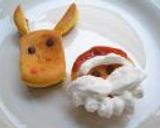 サンタクロースのベイクドチーズケーキ作り方11写真