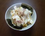 ５分で完成☆水菜とツナのミニ丼ぶり作り方4写真