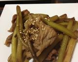 つわぶきと豚肉のキンピラ（ごま油風味）作り方5写真