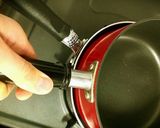 ﾌﾗｲﾊﾟﾝで豚トマチーズhotサンド♪作り方6写真