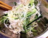 葛きりと切干大根のくにゅしゃきサラダ作り方4写真