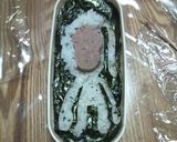 キャラ弁♪ご飯でユキオトコビト作り方3写真