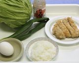 たまねぎドレッシングでキャベツかつ丼作り方1写真