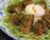 たまねぎドレッシングでキャベツかつ丼作り方7写真