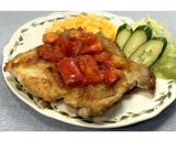 フレッシュトマトソースのチキンステーキ★作り方28写真