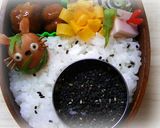 簡単キャラ弁：まっくろくろすけ作り方3写真