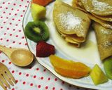 ★３種類の果物をサンド♪パンケーキ★作り方21写真