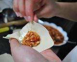 クリームチーズの揚げ餃子作り方2写真