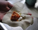 クリームチーズの揚げ餃子作り方1写真