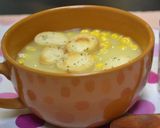 忙しい朝に☆こんがりお麩のコーンスープ作り方3写真