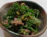 菜の花とツナと塩昆布の和え物作り方3写真