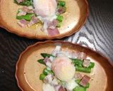 半熟卵とアスパラガスのオーブン焼き作り方6写真