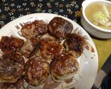 椎茸、玉ねぎの肉詰めと野菜スープ作り方9写真