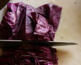 やせたい時食べたい紫キャベツサラダパスタ作り方3写真
