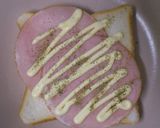 洗い物はお皿だけ！ハムマヨトースト☆作り方4写真