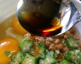 もはや神な組み合わせ・オクラ納豆卵とじ？作り方3写真