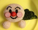キャラ弁に〜1番簡単なアンパンマン作り方4写真