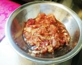 豚肉とにんにくの芽のピリ辛炒め★!!作り方1写真