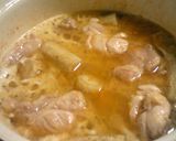 ごぼうと鶏もも肉のゴマ油香る♪煮物作り方3写真