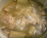 ごぼうと鶏もも肉のゴマ油香る♪煮物作り方5写真