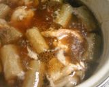 ごぼうと鶏もも肉のゴマ油香る♪煮物作り方6写真