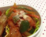 お弁当★パスタなしで★ナポリタン作り方3写真