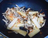 長いもとしめじのバター炒め♬作り方3写真