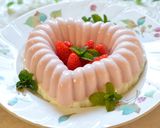 優しい味わい✿春色苺のレアチーズケーキ♡作り方15写真