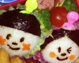 キャラ弁 ひな祭りにおひな様作り方4写真