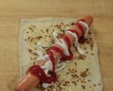 食パンでソーセージまきまきおつまみ作り方5写真