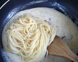 けずりぶしのうま味クリームパスタ作り方4写真