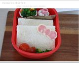 簡単キャラ弁＊キティのポケットサンド作り方6写真