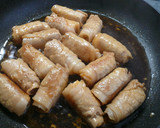 十勝産の長いもの豚丼風味の肉巻き作り方8写真