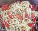 トマトとバジルの冷たいパスタ作り方4写真