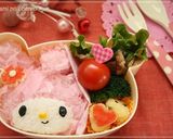 キャラ弁＊マイメロちゃんのおにぎり作り方7写真