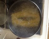 鶏ひき肉のバター醤油パスタ作り方2写真