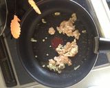 鶏ひき肉のバター醤油パスタ作り方3写真