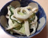 ☆酢酢ム～☆酢いかきゅうり合えのおつまみ作り方3写真