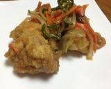 野菜も一緒に☆美味しいチキン南蛮作り方5写真